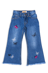 Girls Bell Bottom Jeans